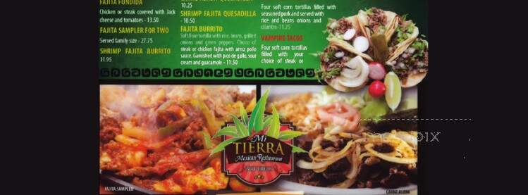 Mi Tierra - Marion, MS menu_pic