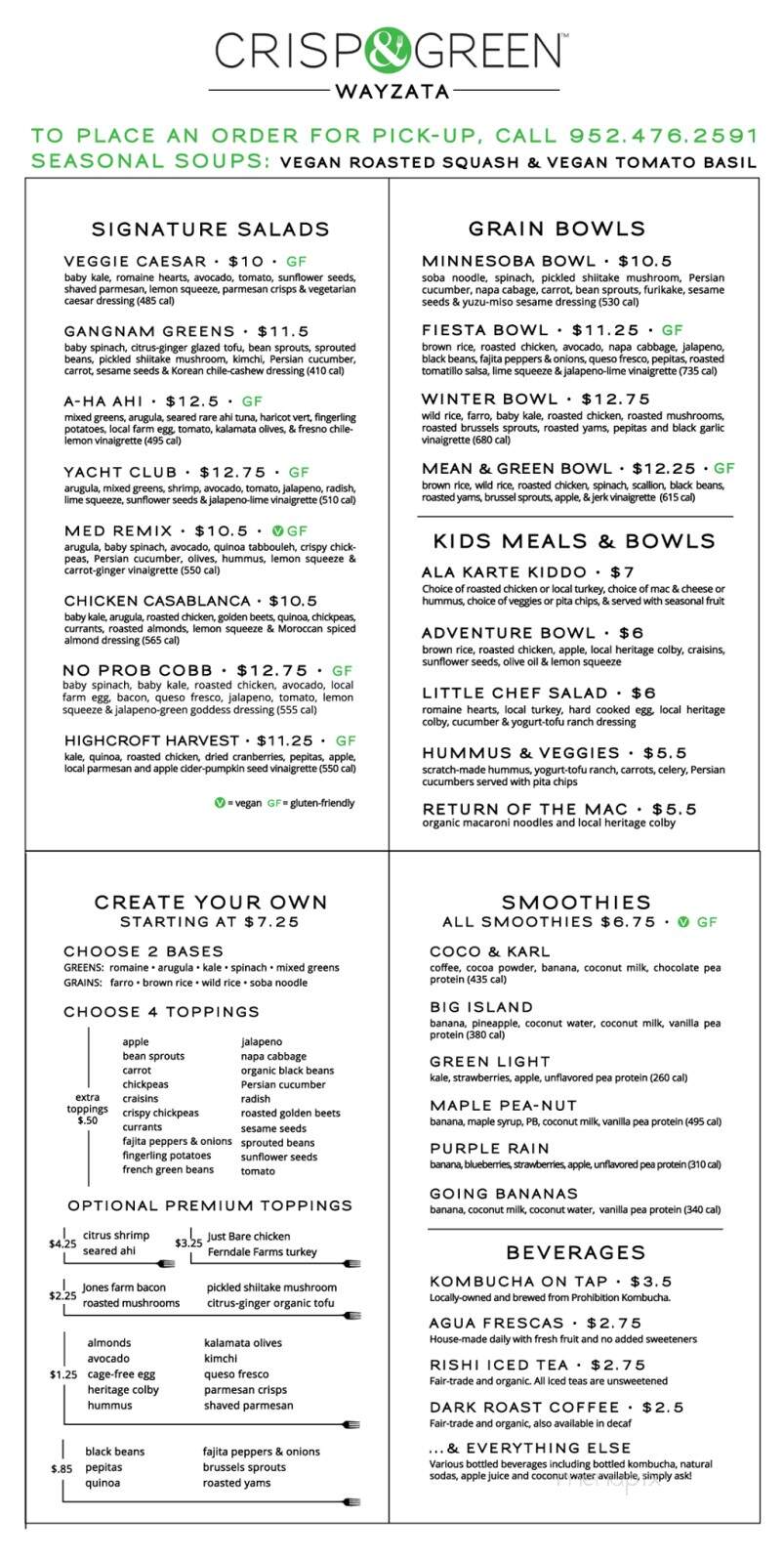 Crisp & Green - Omaha, NE menu_pic