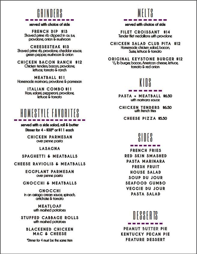 Cali's West Catering & Express Take-Out - Erie, PA menu_pic