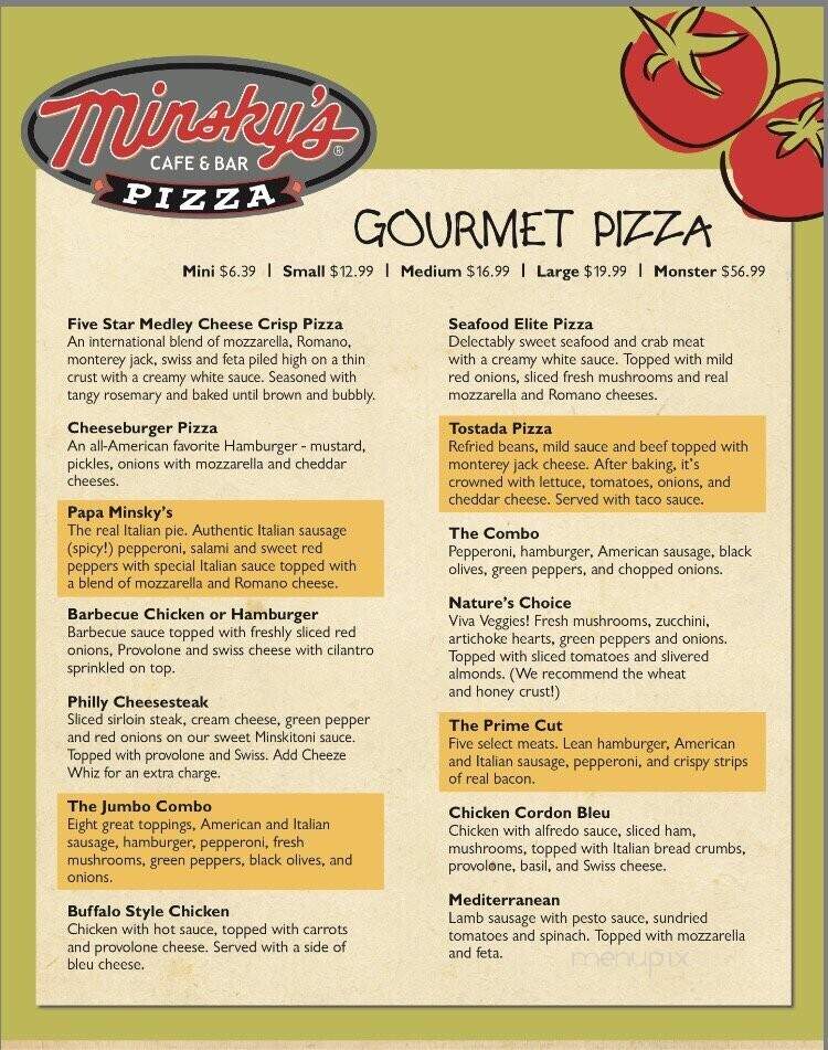 Minsky's Pizza - Raymore, MO menu_pic
