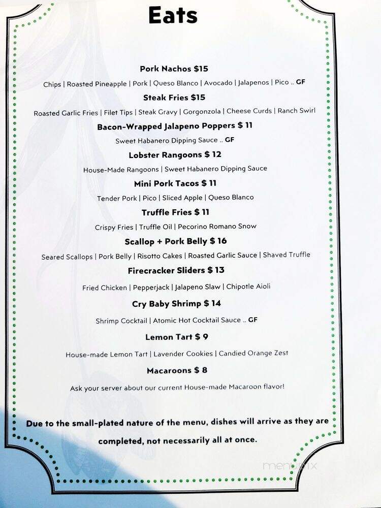 Stacks Bar & Grill - Valparaiso, IN menu_pic