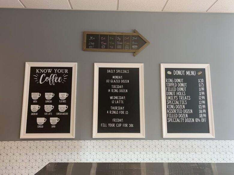 Emily's Donuts and Cafe - Williamsburg, VA menu_pic