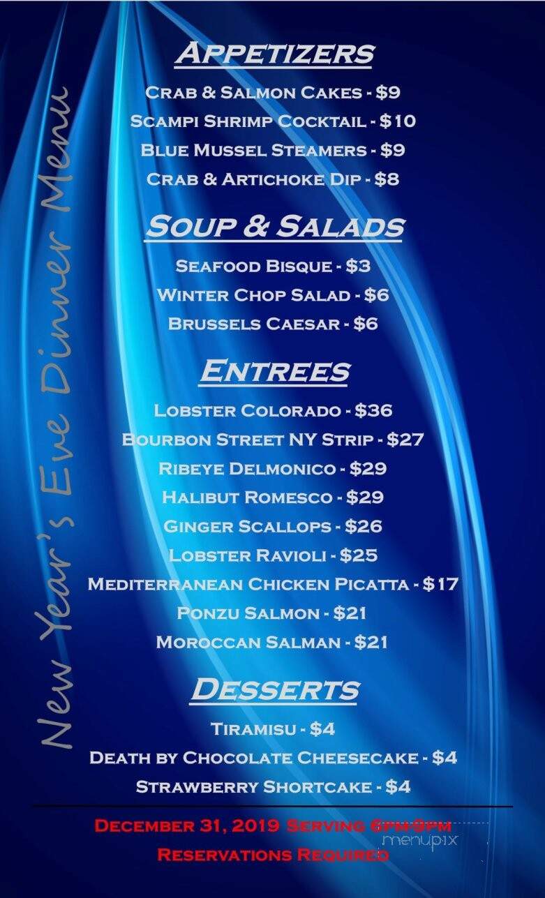 Greenwood Hills Restaurant - Wausau, WI menu_pic
