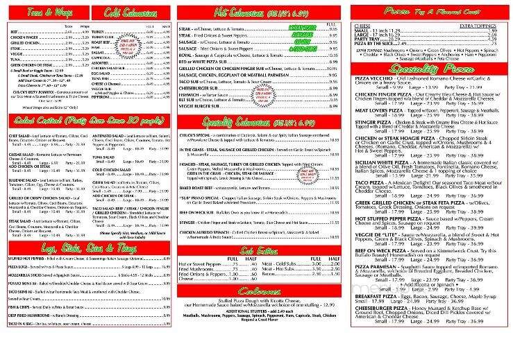 Chuck's North Street - Buffalo, NY menu_pic