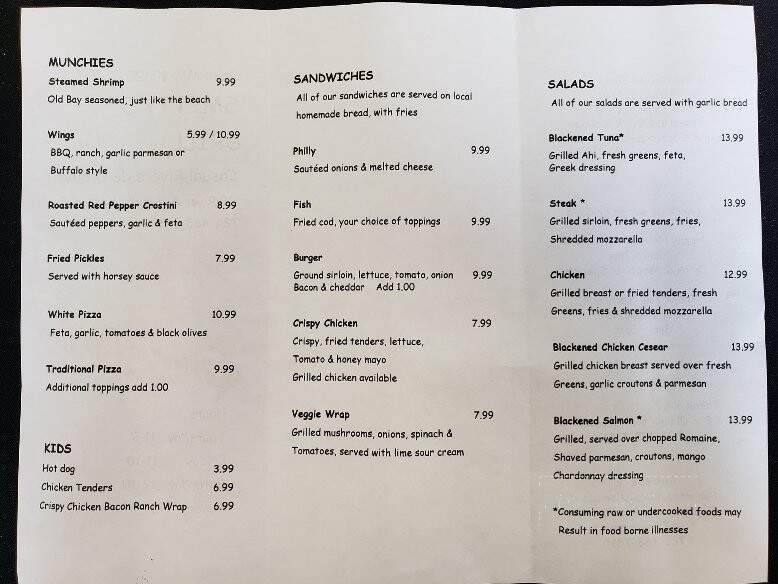 Smitty's Waterfront Dining - Belle Vernon, PA menu_pic