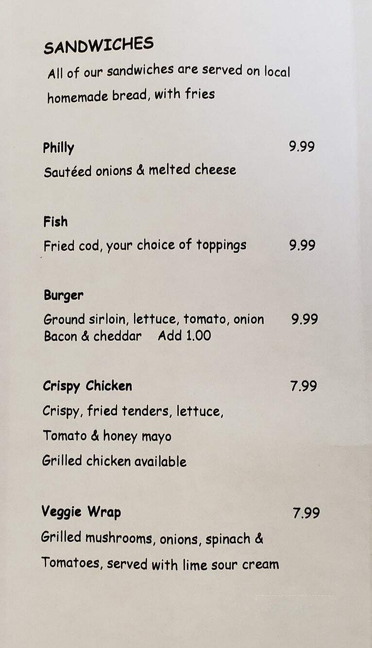 Smitty's Waterfront Dining - Belle Vernon, PA menu_pic