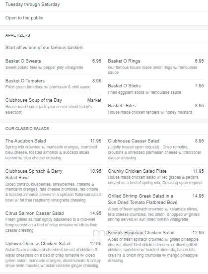 Audubon Tea Room - New Orleans, LA menu_pic