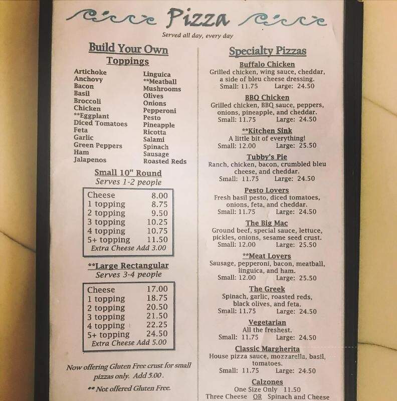 Laurino's Tavern - Brewster, MA menu_pic