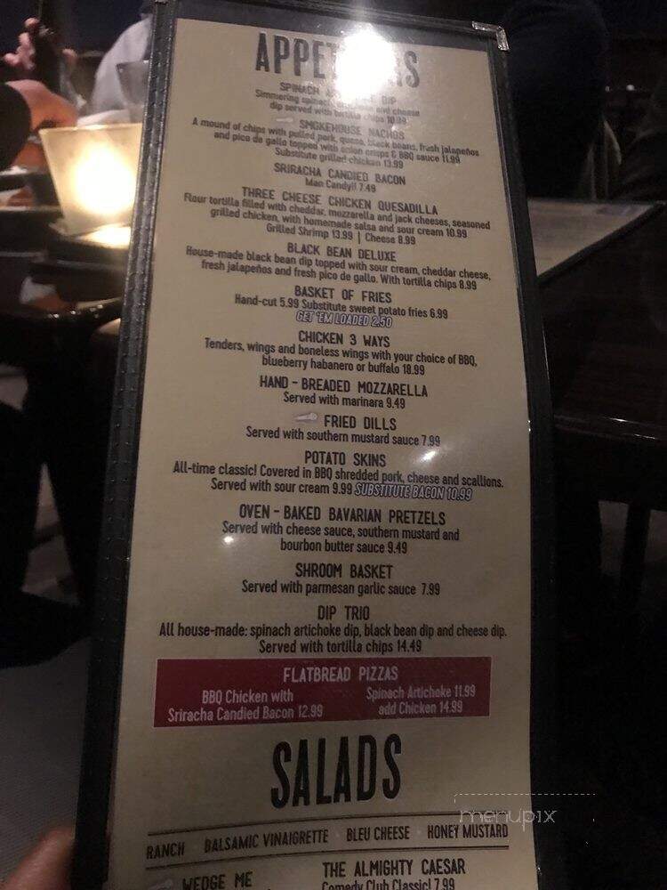 Funny Bone Comedy Club & Restaurant - Albany, NY menu_pic