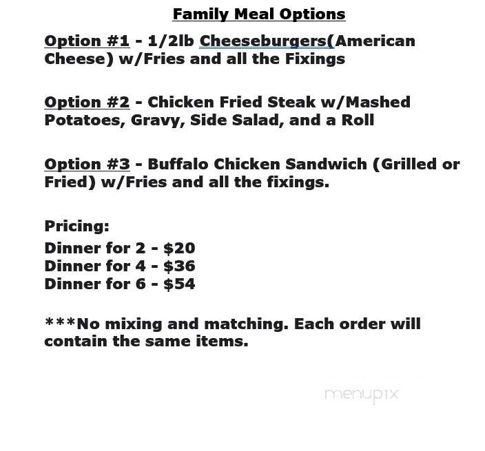 Red Rooster IceHouse - Hawkins, TX menu_pic