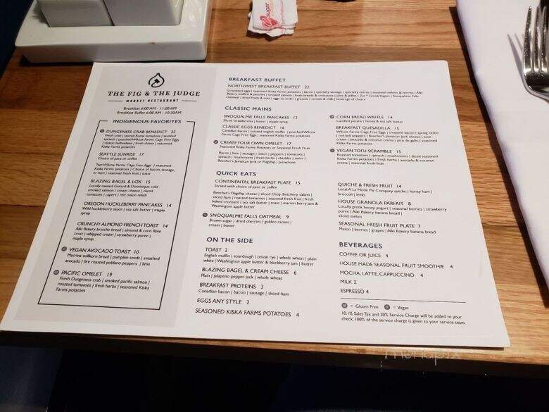 The Fig & The Judge - Seattle, WA menu_pic