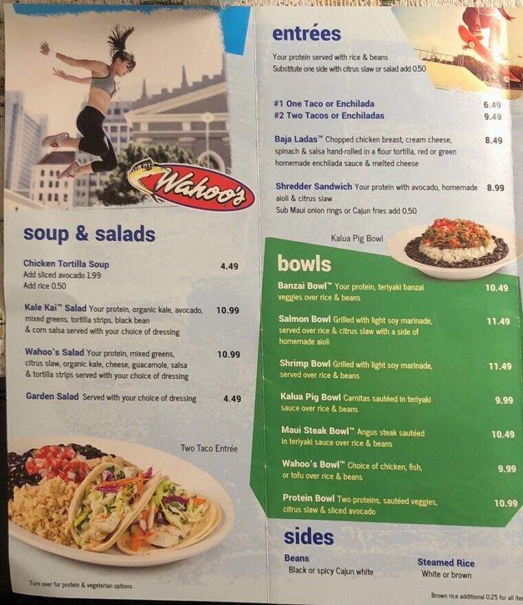 Wahoo's Fish Taco - Middletown, NJ menu_pic