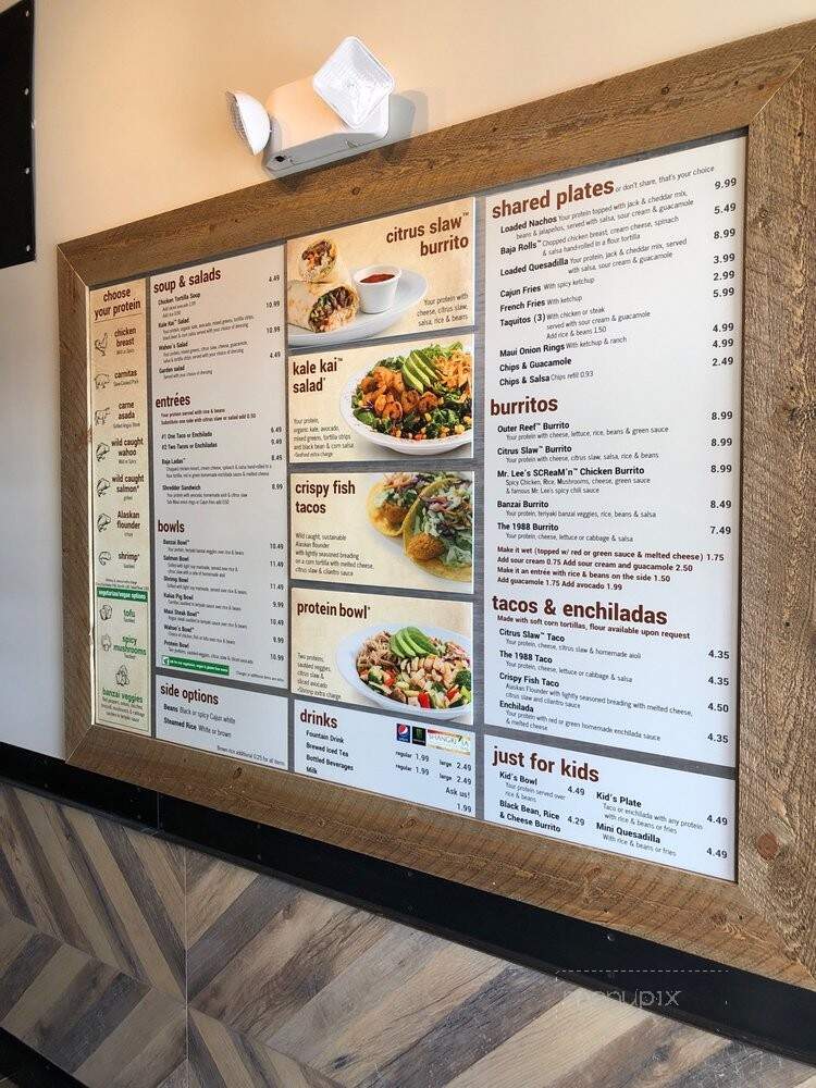 Wahoo's Fish Taco - Middletown, NJ menu_pic