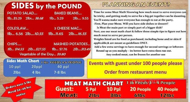My Buddy's BBQ & Catering - Jacksonville, IL menu_pic