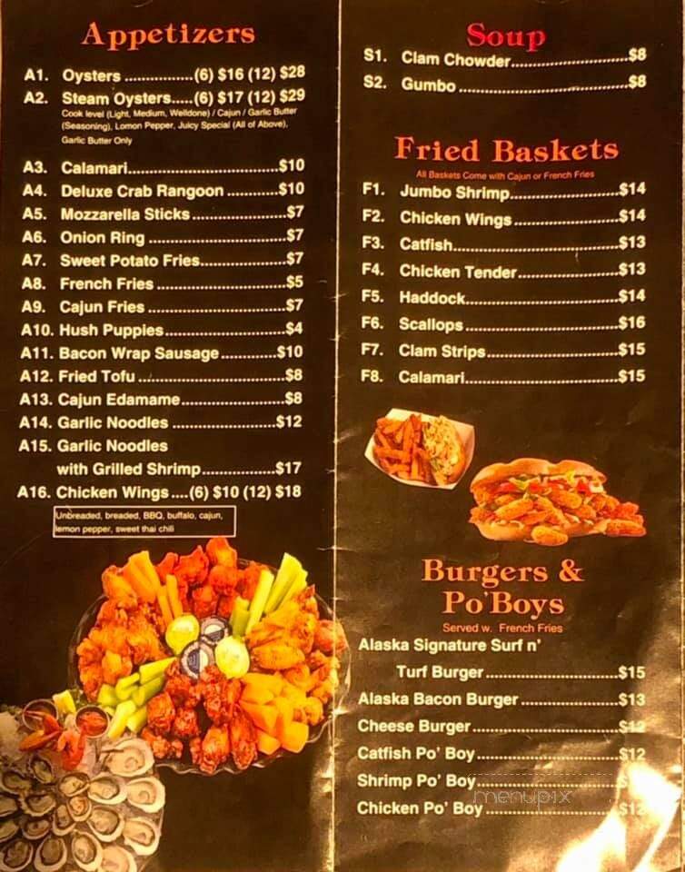 Alaska Crab Juicy Seafood and Bar - Moreno Valley, CA menu_pic