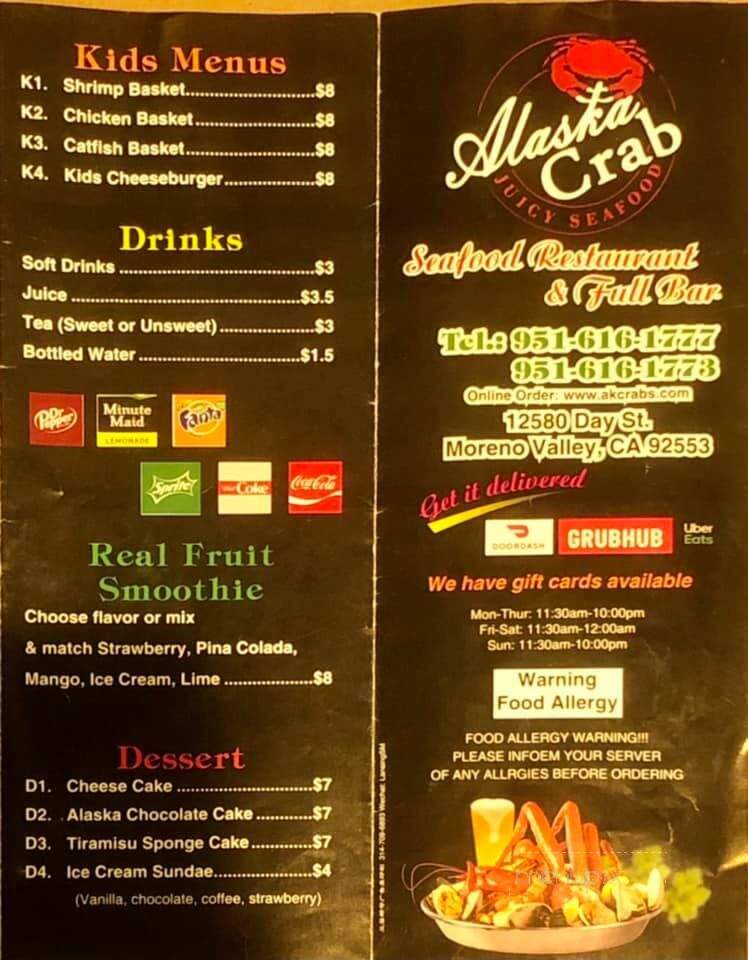 Alaska Crab Juicy Seafood and Bar - Moreno Valley, CA