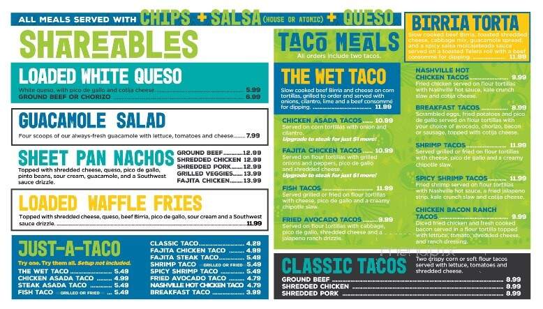 Ted's Tacos and Cantina - Ardmore, OK menu_pic