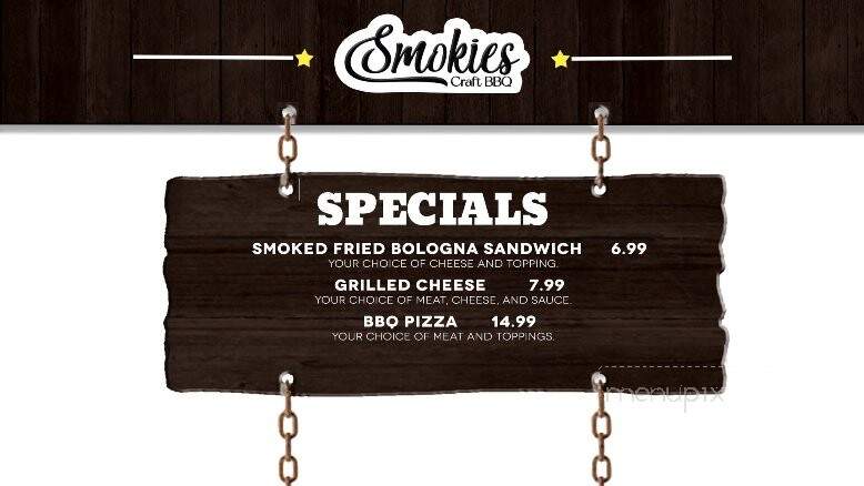 Smokies Craft BBQ - Bayville, NJ menu_pic