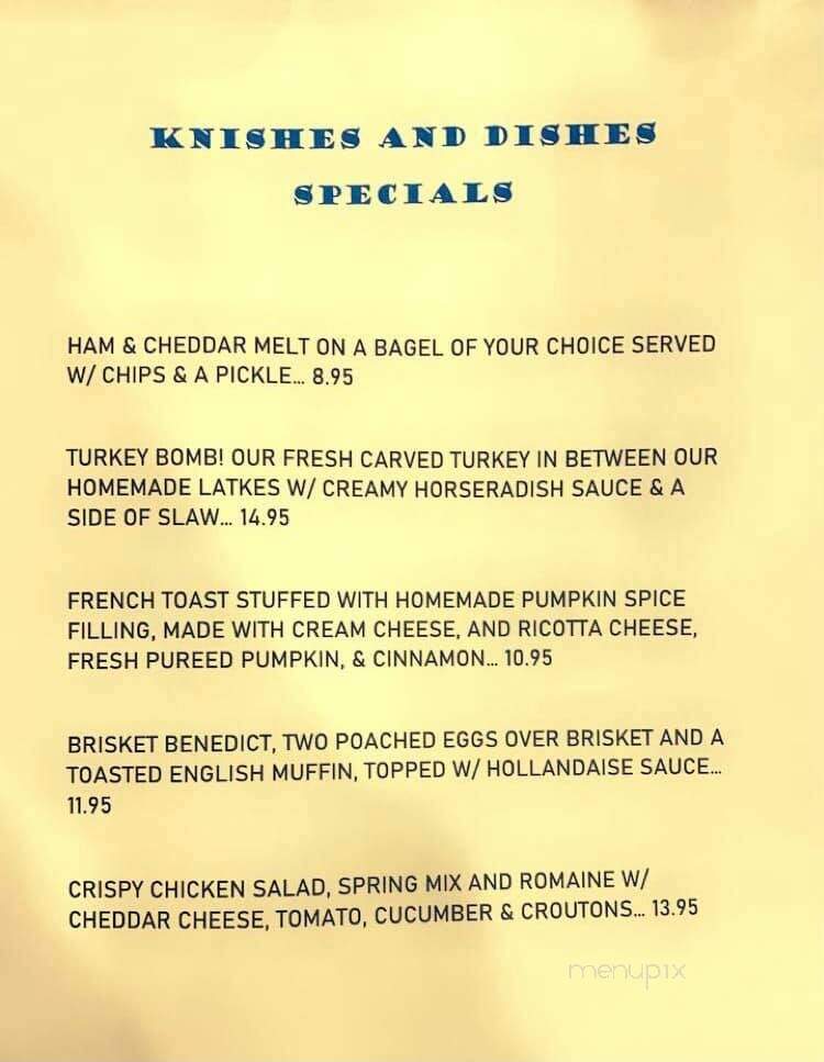 Knishes & Dishes - Lafayette Hill, PA menu_pic
