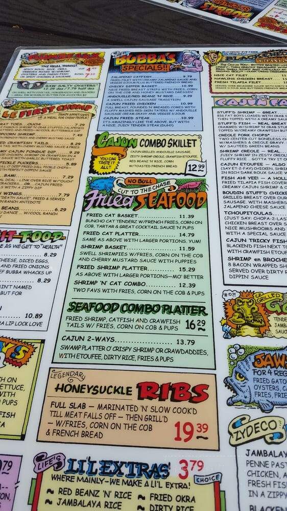 Razzoo's Cajun Cafe - Tyler, TX menu_pic
