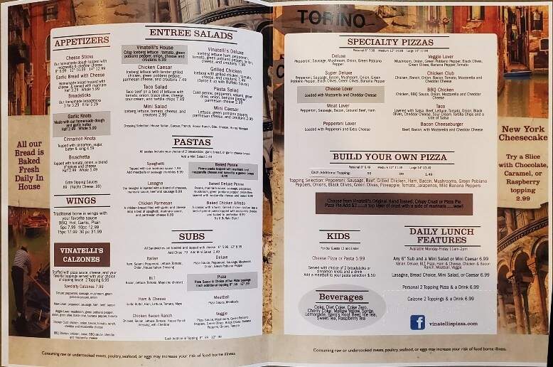Vinatelli's Italian Cafe - Markle, IN menu_pic