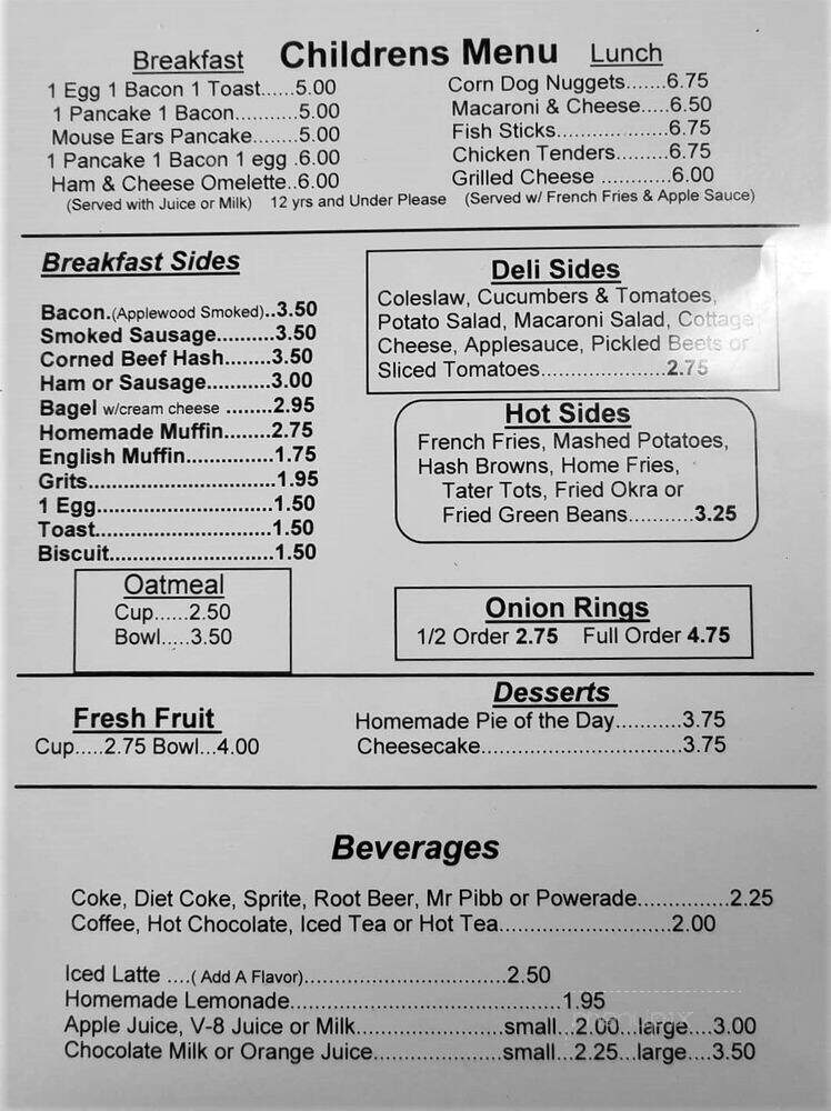 Dottie's Restaurant - Palm Bay, FL menu_pic