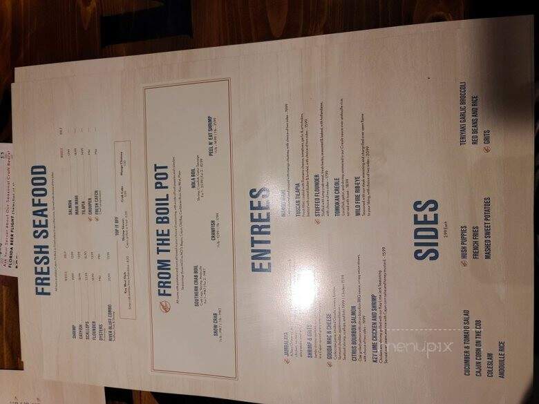 Rivergrille On The Tomoka - Ormond Beach, FL menu_pic