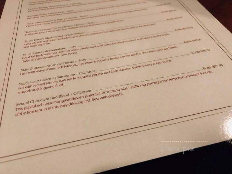 Idlewyld Inn - London, ON menu_pic