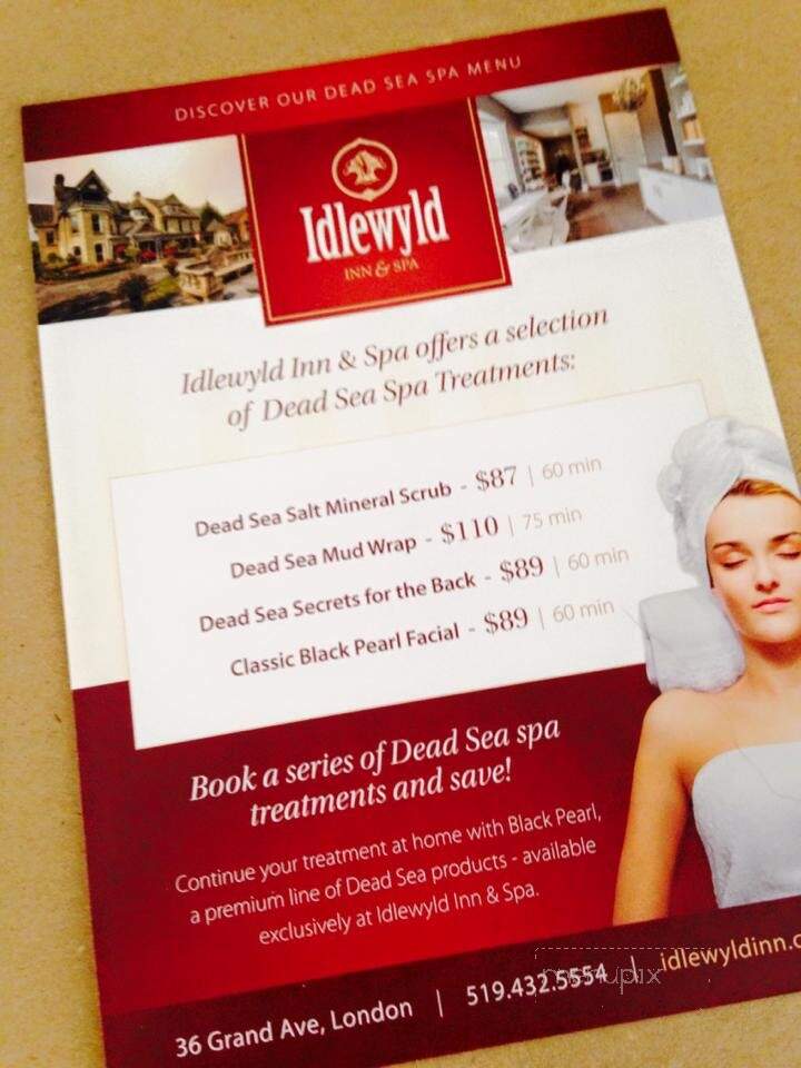 Idlewyld Inn - London, ON menu_pic