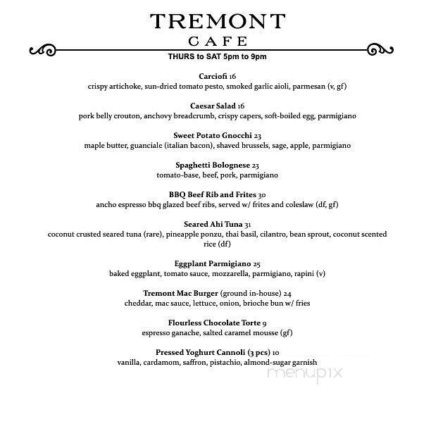 The Tremont Cafe - Collingwood, ON