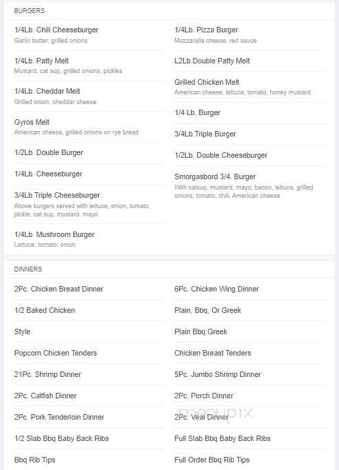 Sub Dock - Joliet, IL menu_pic