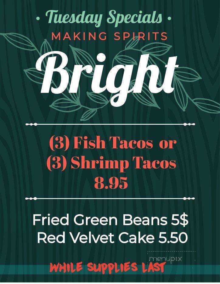 Jinright's Seafood House - Brunswick, GA menu_pic