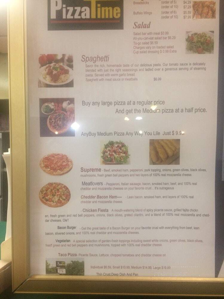 Pizza Time - Lexington, MS menu_pic