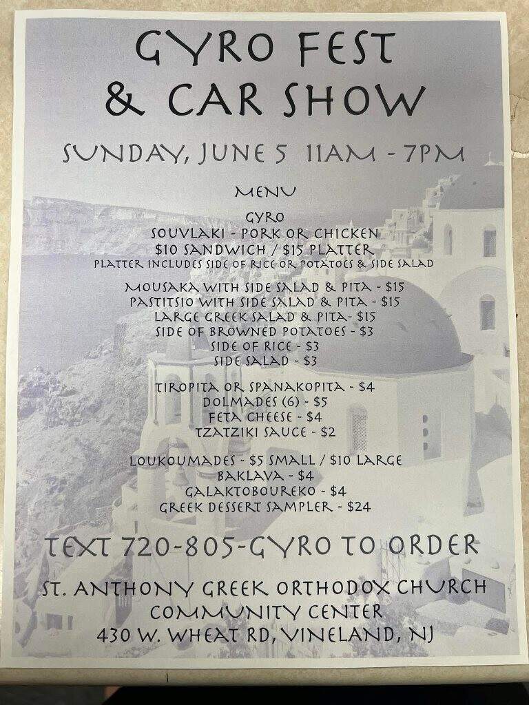 Eric's Greek American Deli Inc - Vineland, NJ menu_pic