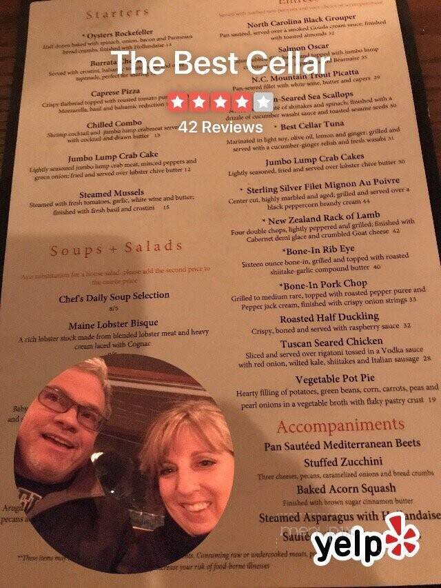 Best Cellar - Blowing Rock, NC menu_pic