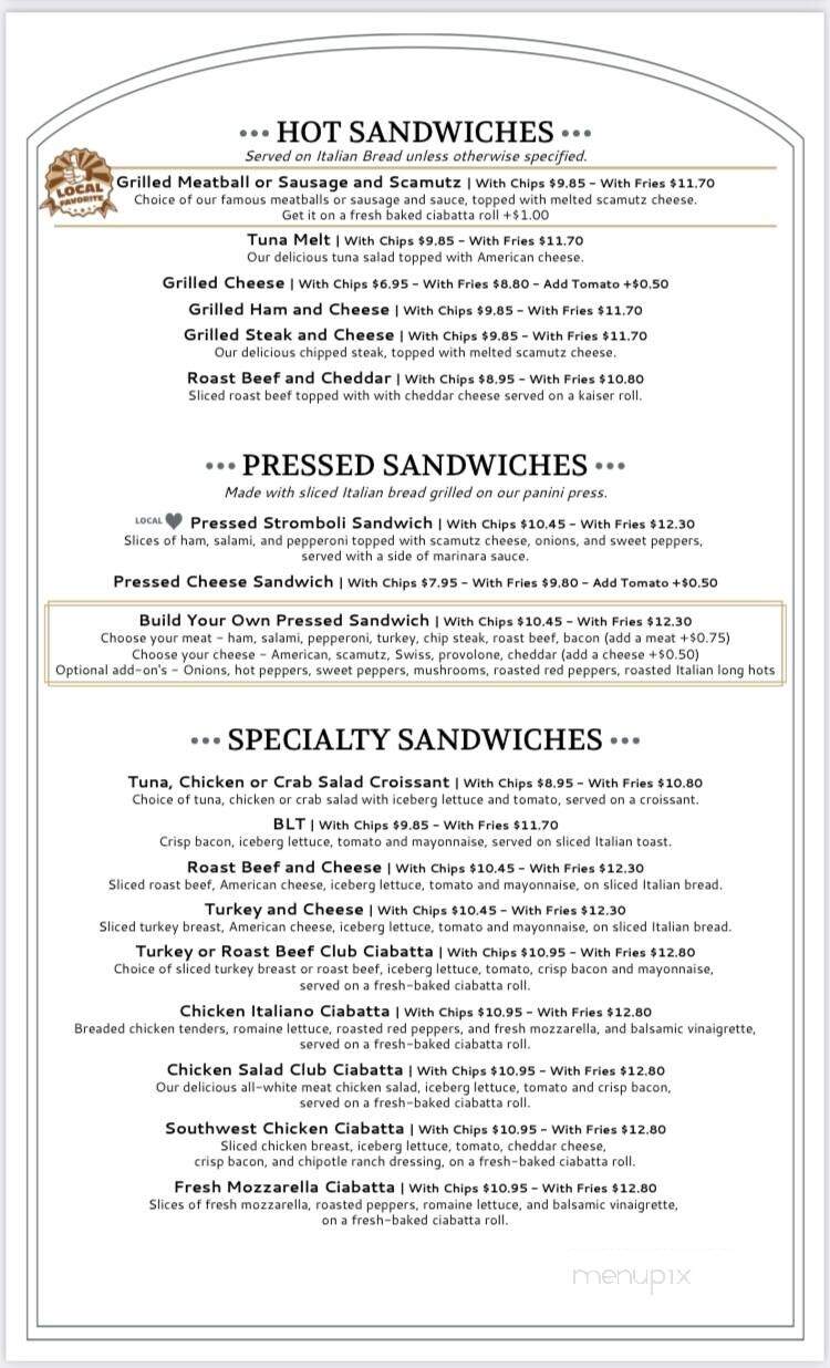 Rostas Cafe - Hazleton, PA menu_pic