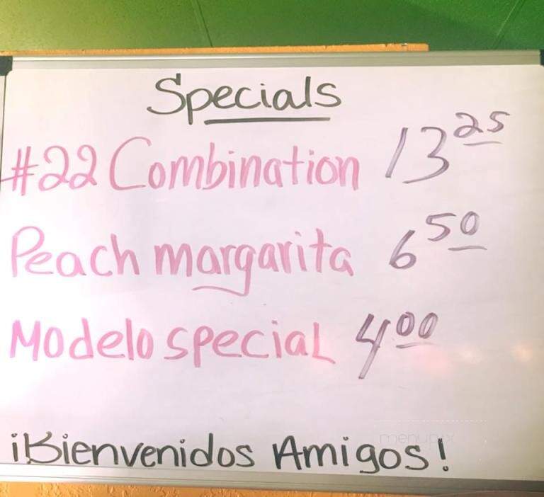 El Caporal Mexican Restaurant - North Bend, WA menu_pic