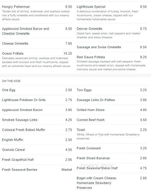 Lighthouse Cafe - Port Townsend, WA menu_pic