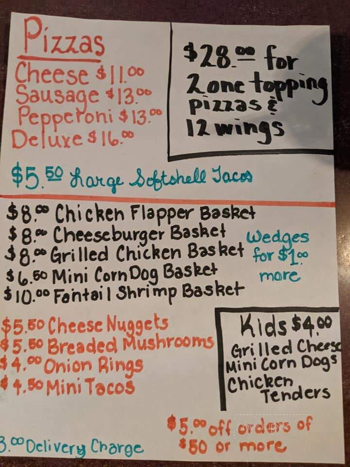 Vandy's Lakeside Pub - Markesan, WI menu_pic
