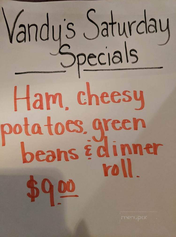 Vandy's Lakeside Pub - Markesan, WI menu_pic