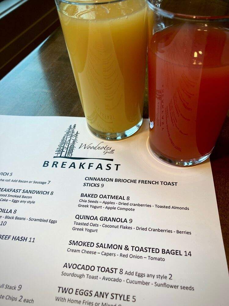 Woodnotes Grille - Mount Tremper, NY menu_pic