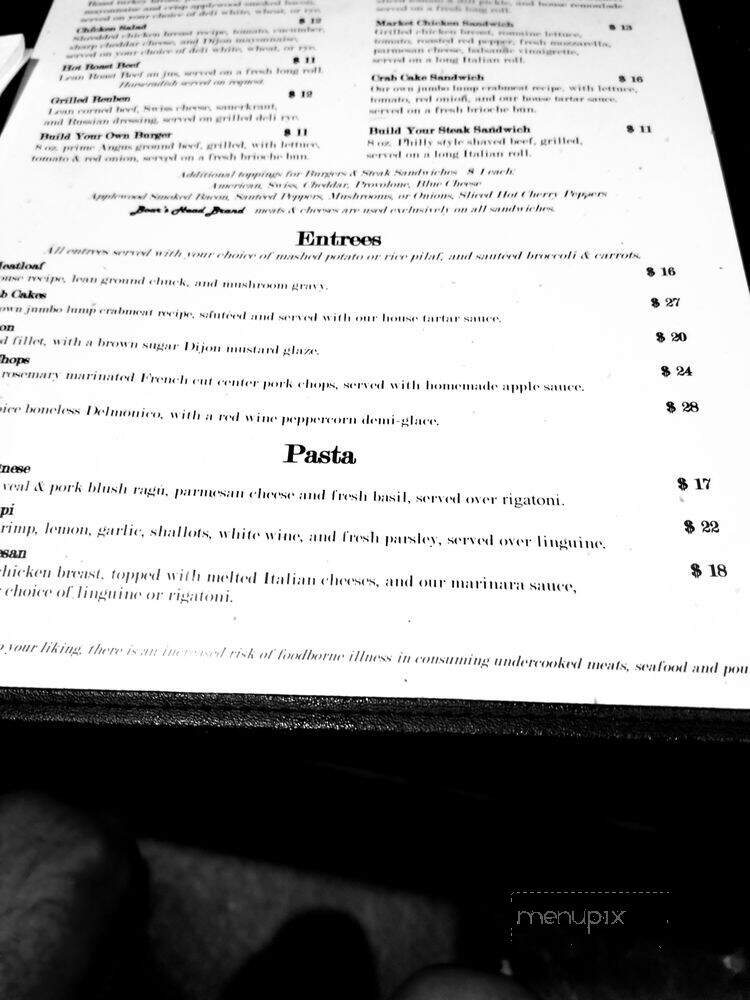 Spencer's Corner Bar - Wilton Manors, FL menu_pic