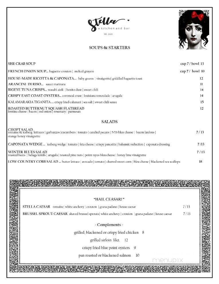 Stella - Lakewood, NY menu_pic