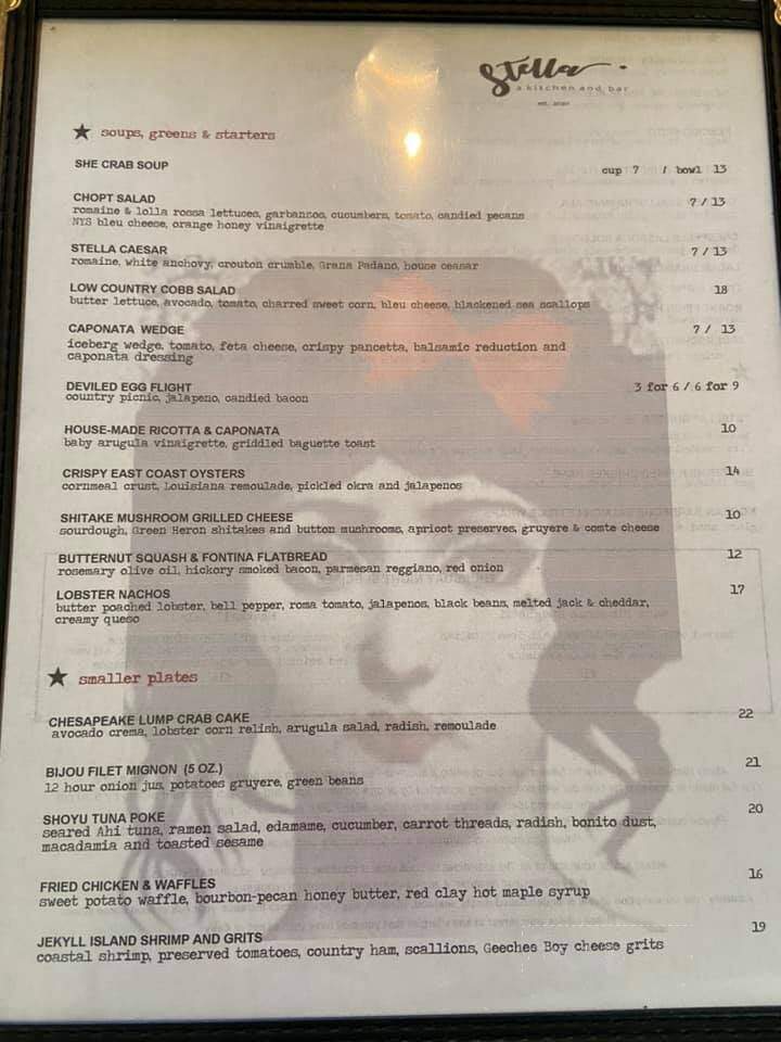 Stella - Lakewood, NY menu_pic