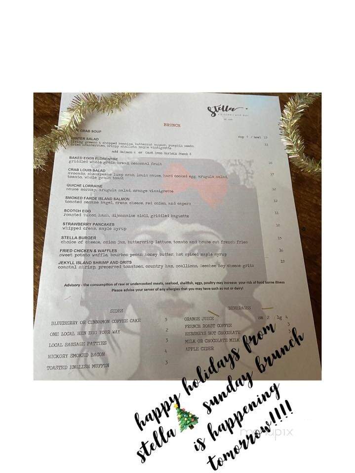 Stella - Lakewood, NY menu_pic