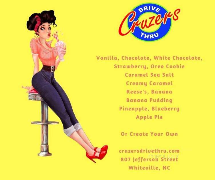 Cruzers Drive Thru - Whiteville, NC menu_pic