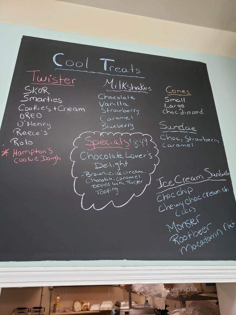 Hampton Cafe - MacGregor, MB menu_pic