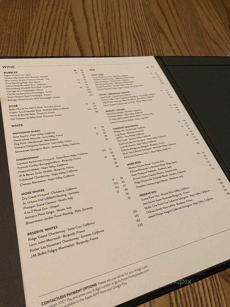 Joey Uptown - Houston, TX menu_pic