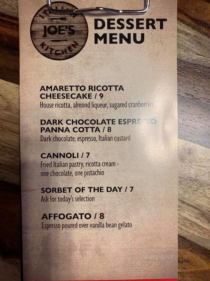 Joe's Italian Kitchen - Almonte, ON menu_pic