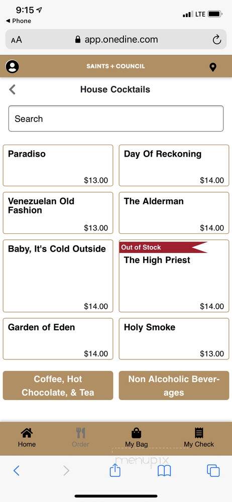 Saints + Council - Atlanta, GA menu_pic